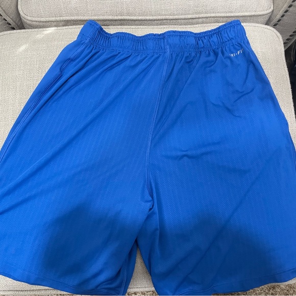 Nike Dri-fit basketball shorts.  Orange and Blue - Picture 3 of 3